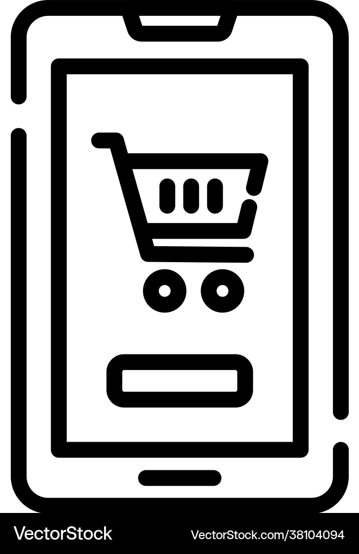 Mobile commerce style Royalty Free Vector Image