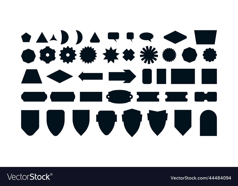 Sticker shapes Vectors & Illustrations for Free Download