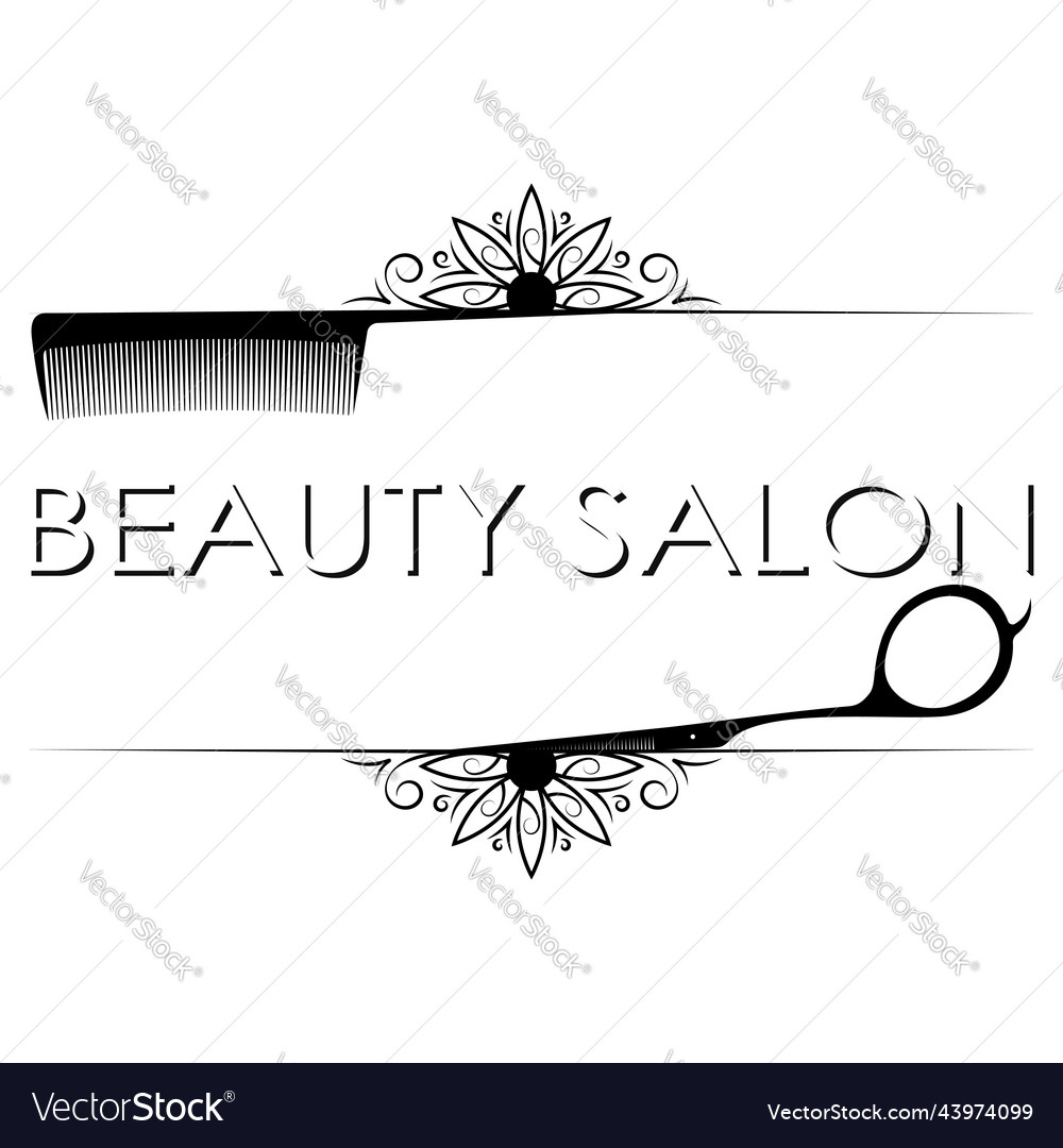 Beauty salon and hair stylist banner Royalty Free Vector