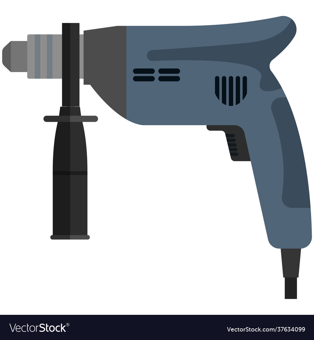 Drill Icon Hand Power Machine Electric Tool Vector Image