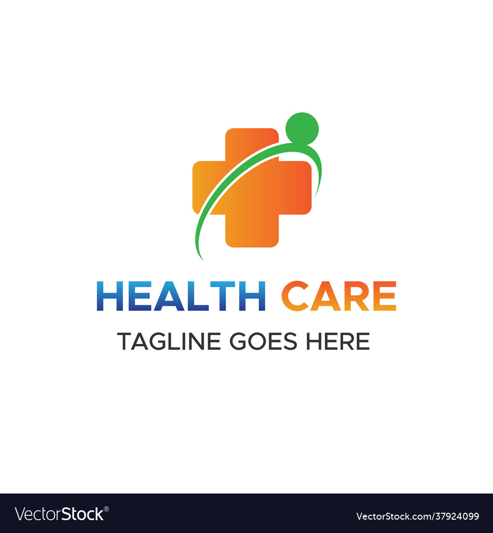 Healthcare logo design pharmacy logo Royalty Free Vector