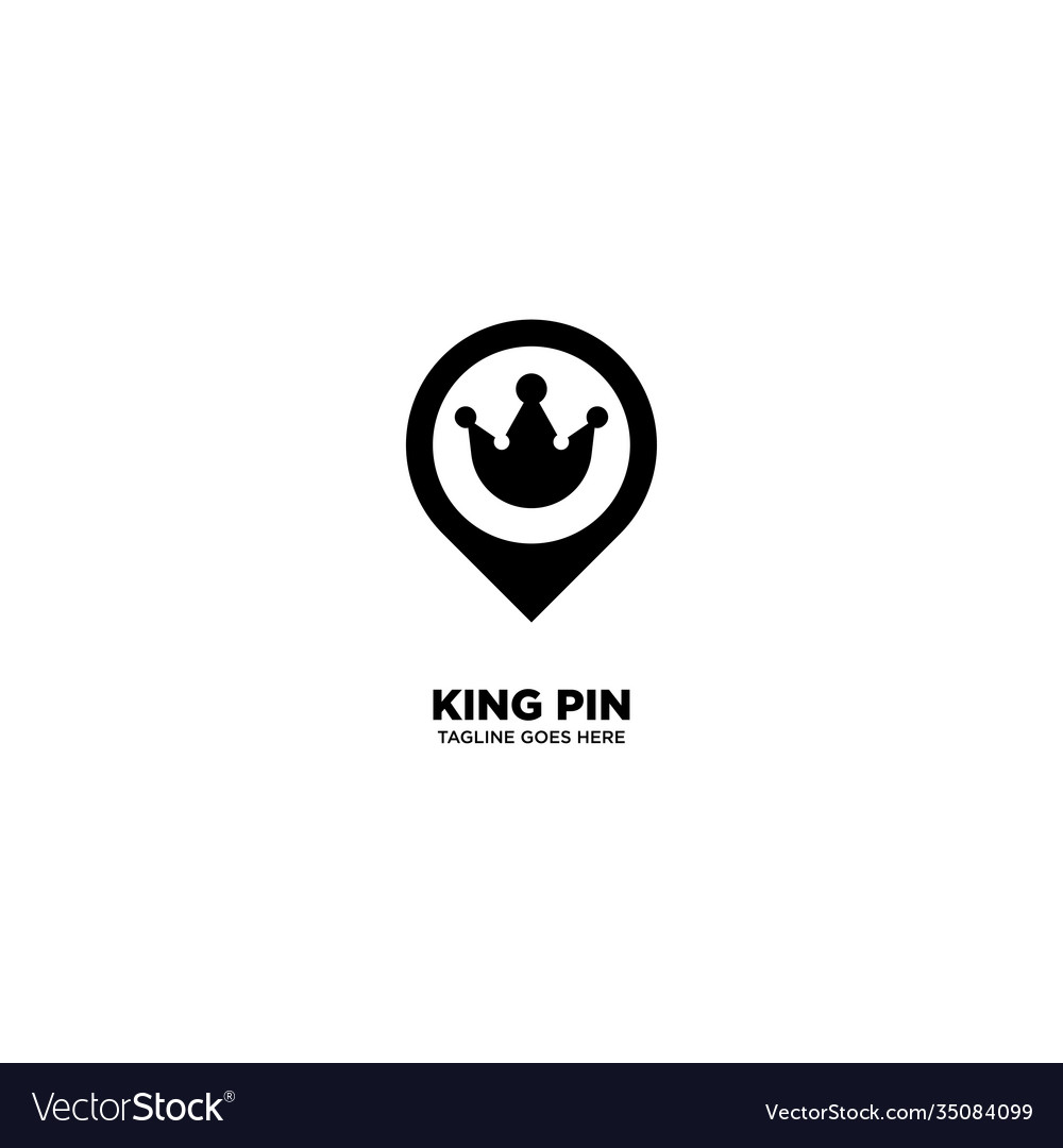 King pin logo template