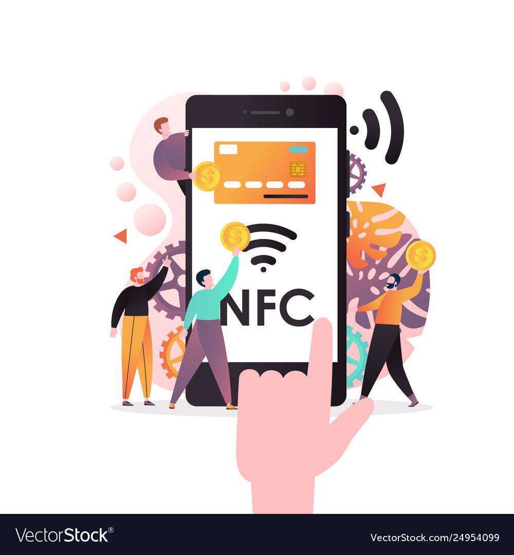 Nfc Technology Concept For Web Banner Royalty Free Vector
