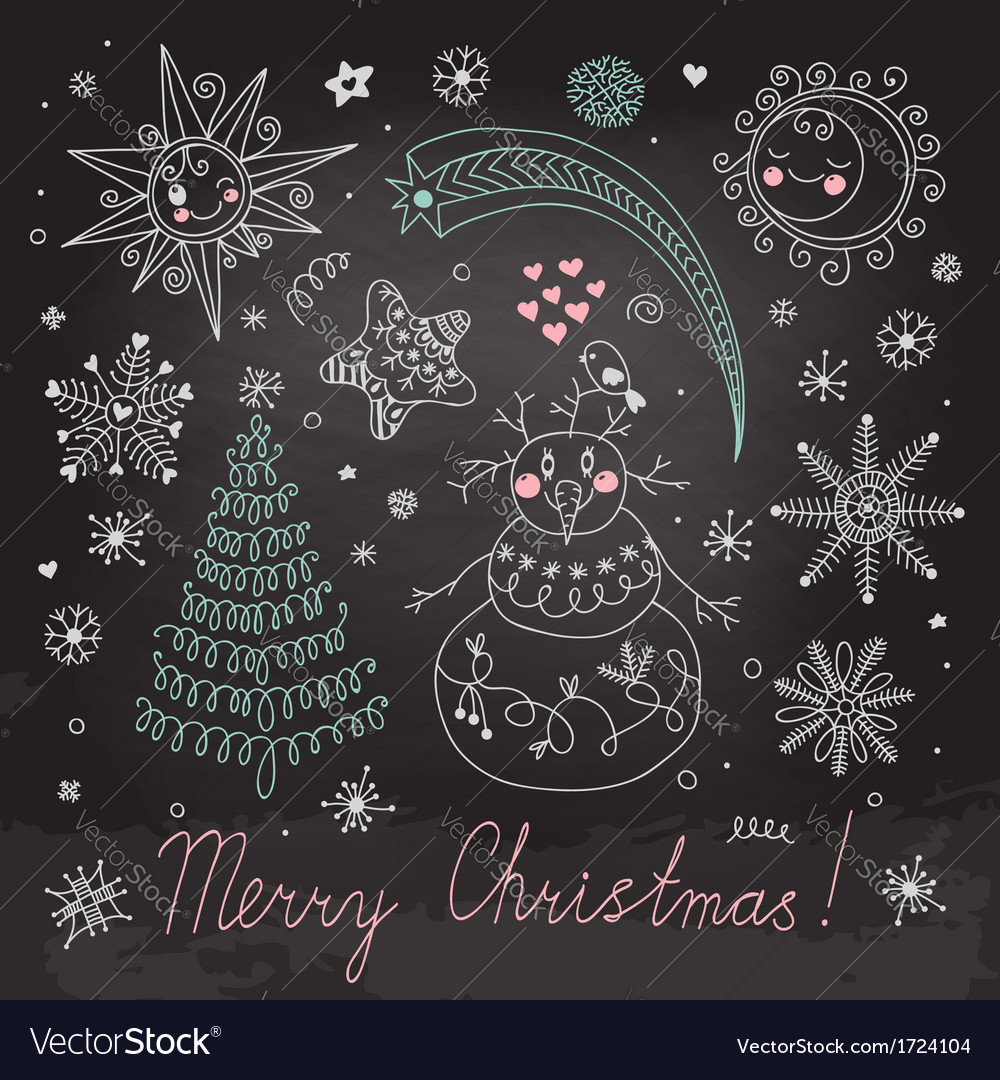 Christmas elements for design Royalty Free Vector Image