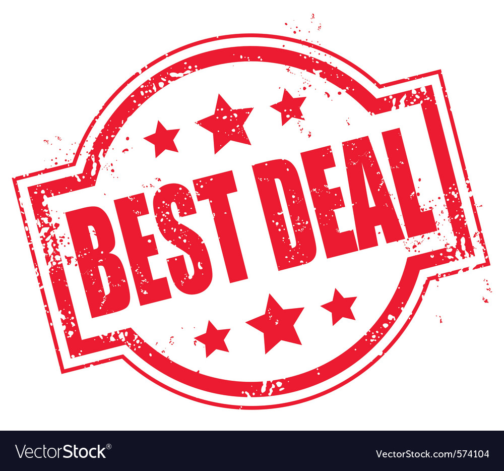 Red sign best deal Royalty Free Vector Image - VectorStock