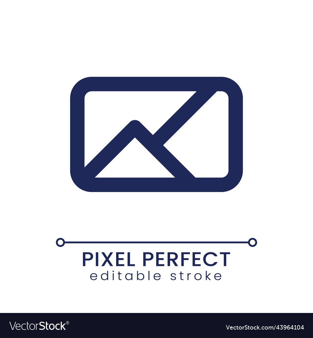 Image pixel perfect linear ui icon