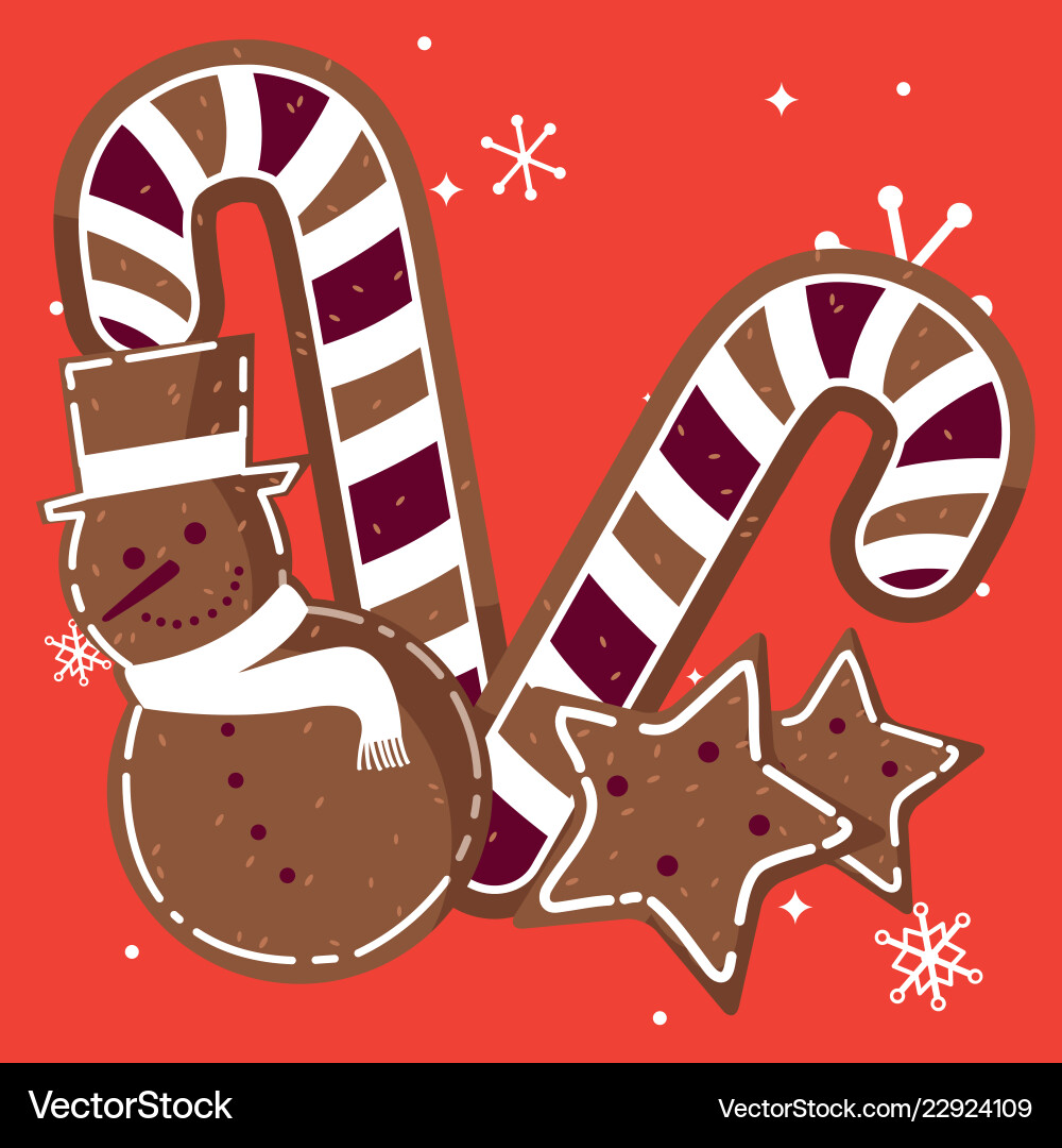 Candy canes design Royalty Free Vector Image - VectorStock