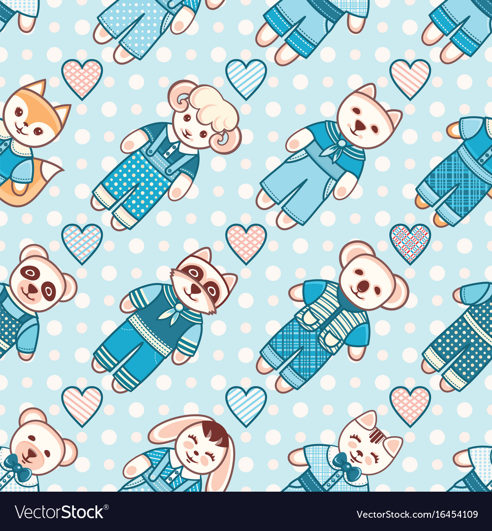 Child toy seamless pattern design element