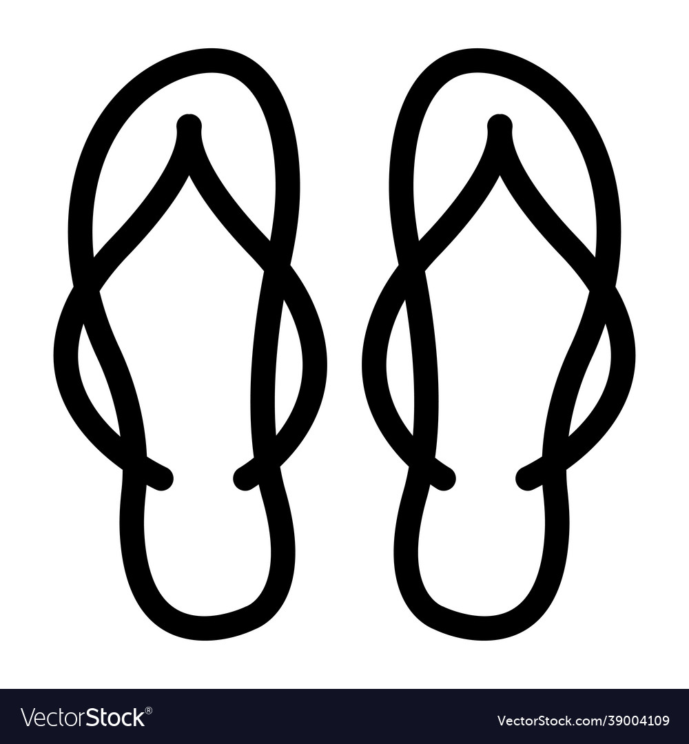 Flip flops Royalty Free Vector Image - VectorStock