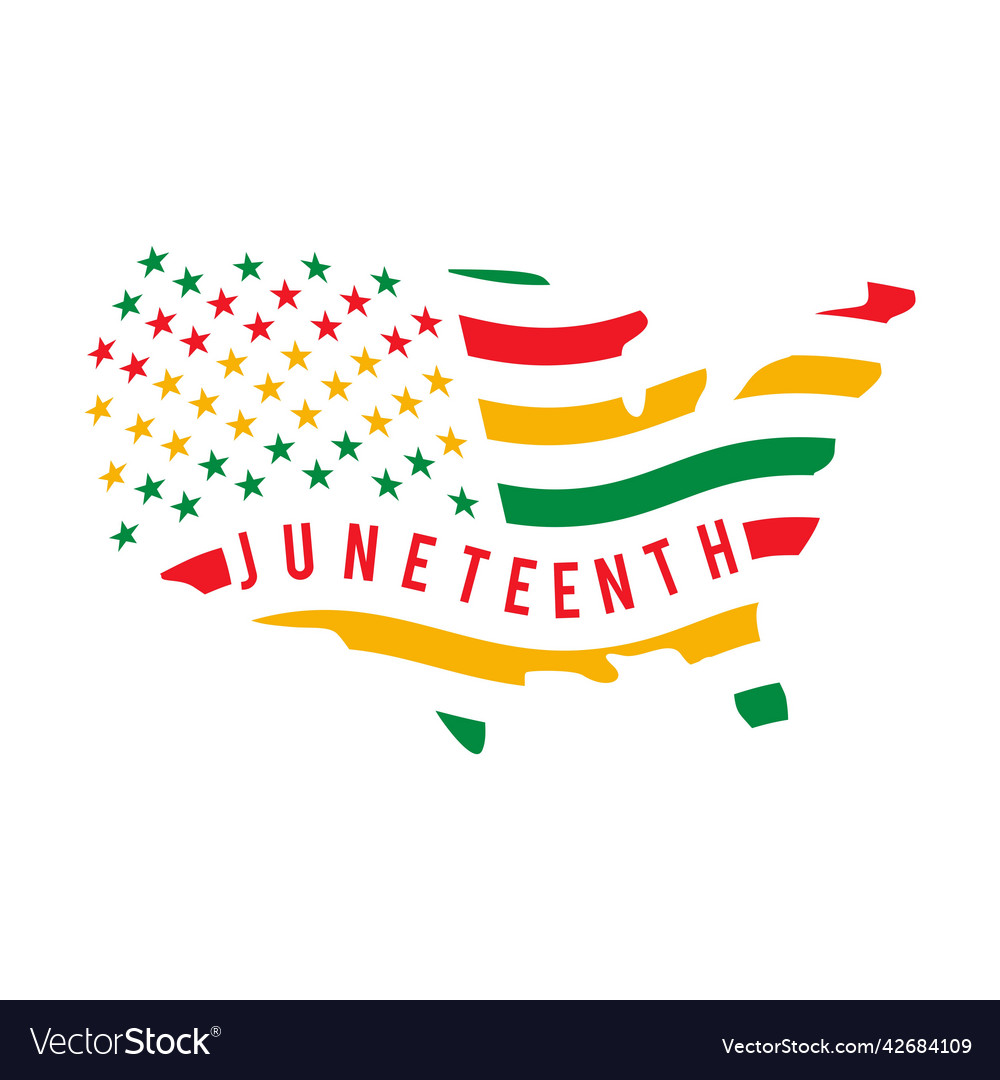 Juneteenth flag Royalty Free Vector Image - VectorStock