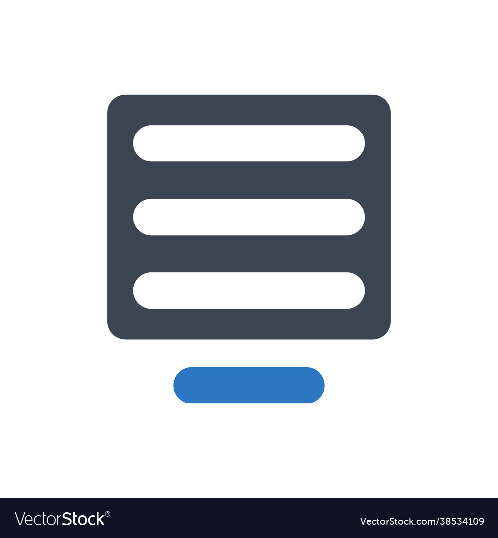 Line align center icon Royalty Free Vector Image