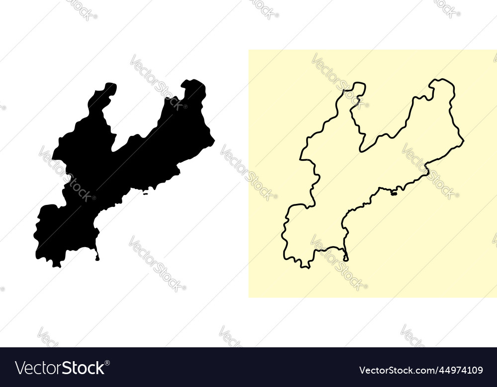 Süd Hamgyong Karte Nordkorea asia gefüllt