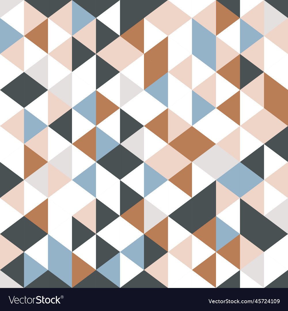 Triangle geometric abstract seamless pattern