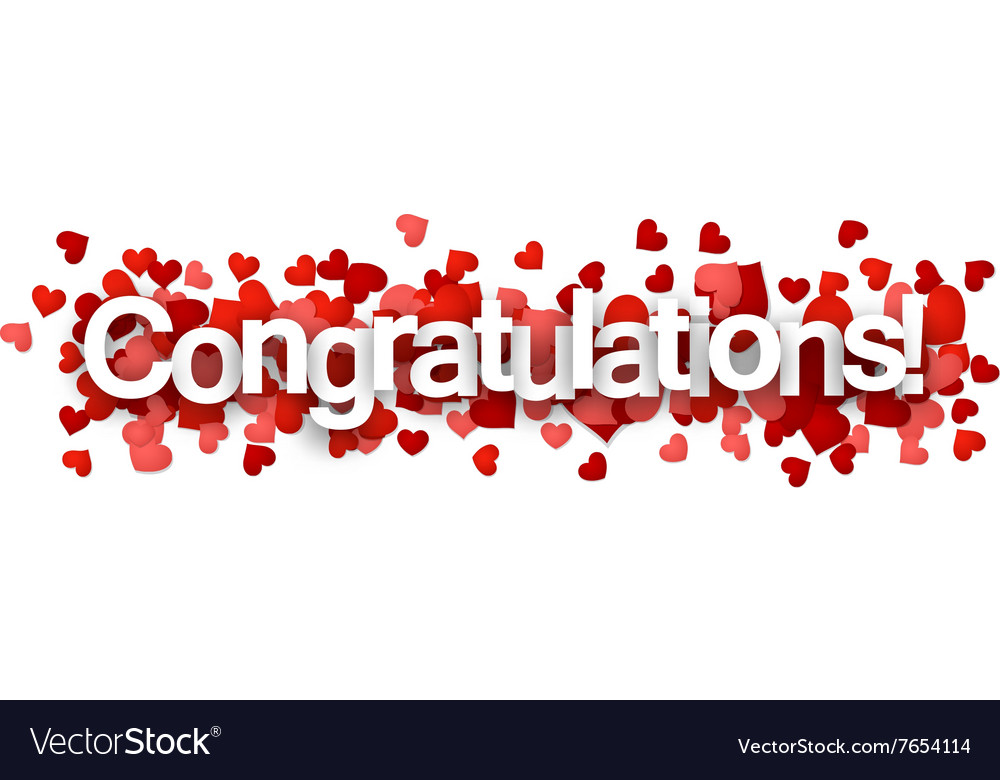 Congratulations 3d Sign Royalty Free Vector Image