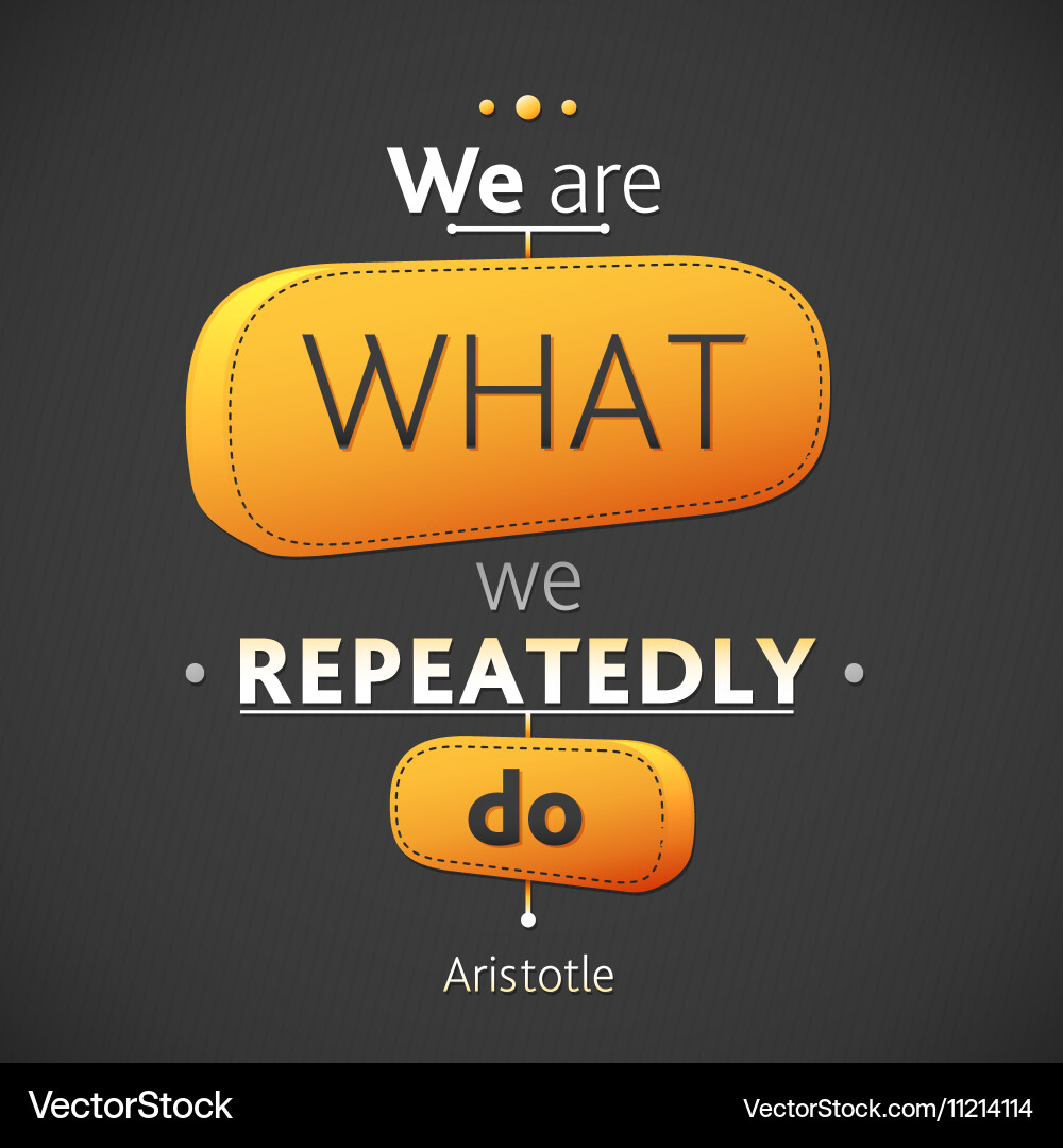 Typographical background with quote Royalty Free Vector