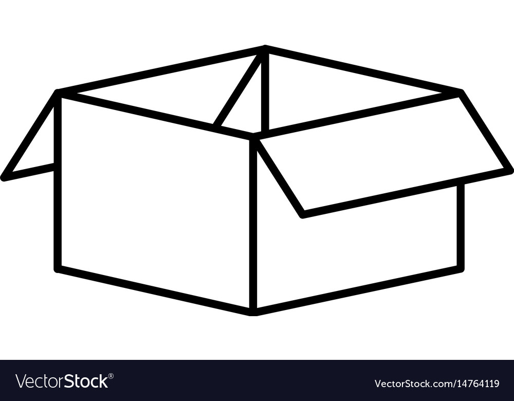 Carton box packing icon Royalty Free Vector Image