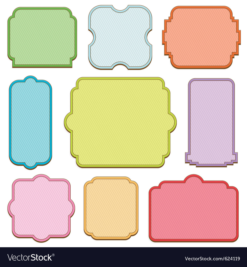 Decorative blank frames Royalty Free Vector Image