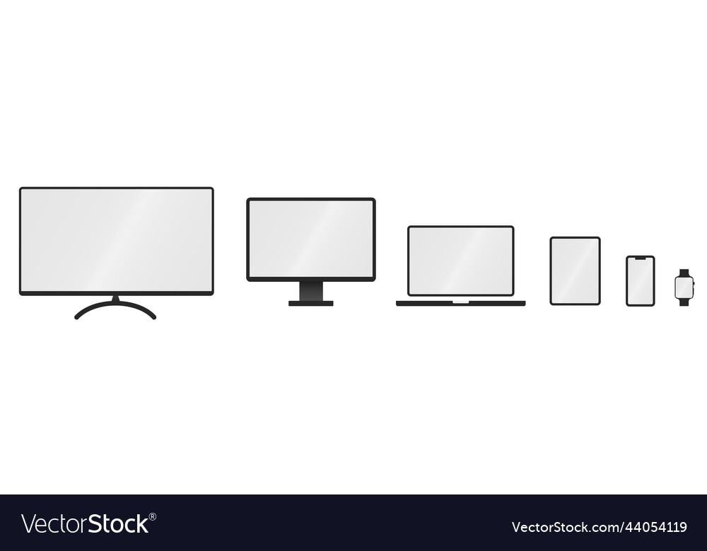 Device icons set technology devices icon