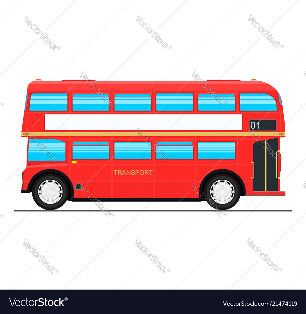 Double decker Royalty Free Vector Image - VectorStock