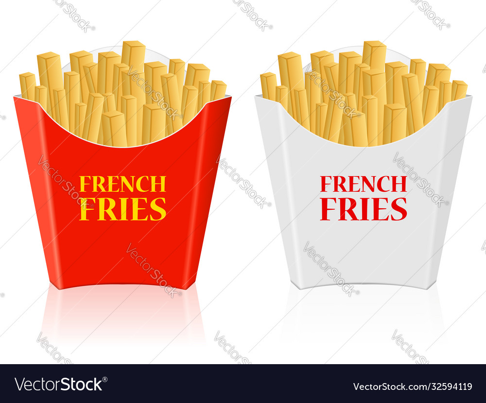 French fries paper box