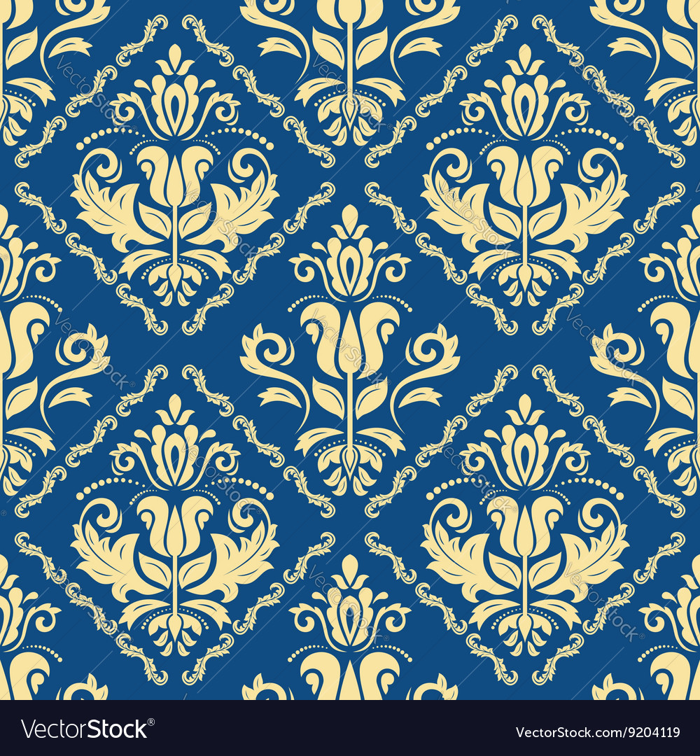 Seamless wallpaper in the style of baroque Vector Image