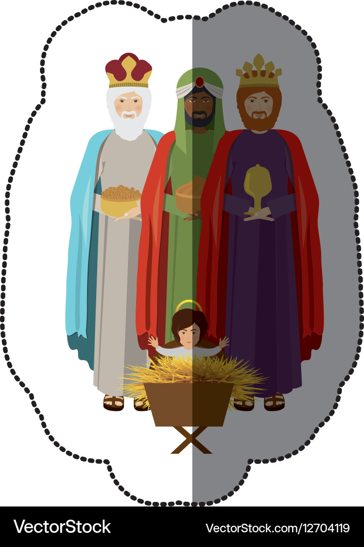 Three wise men Royalty Free Vector Image - VectorStock