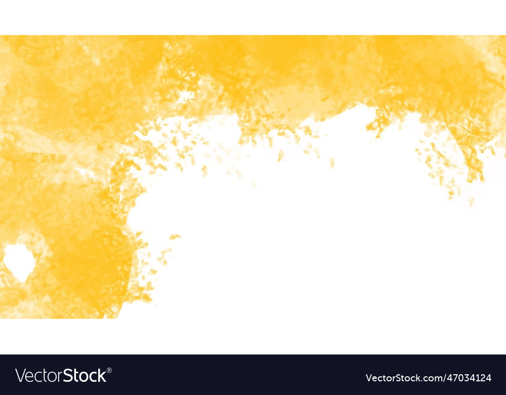 Yellow watercolor background for textures Vector Image