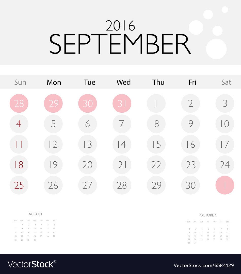 2016 calendar monthly template