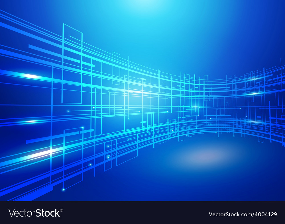 Abstract technology blue background