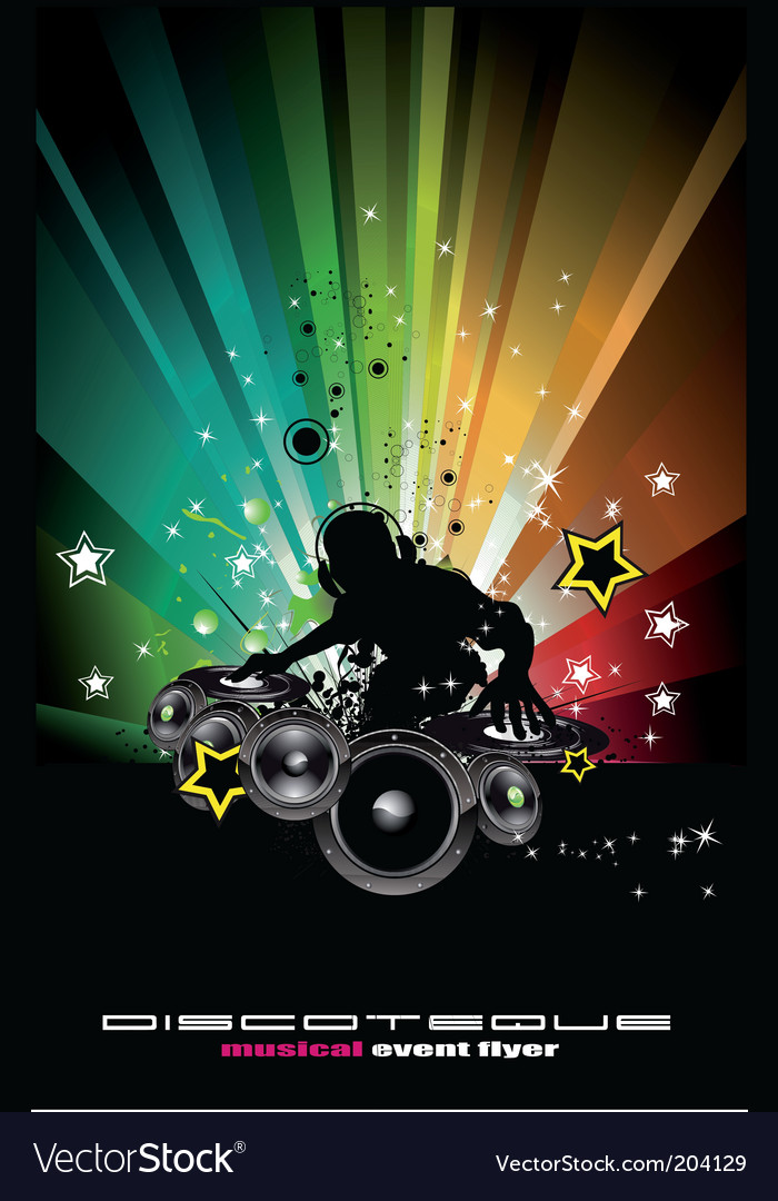 Dj in mix Royalty Free Vector Image - VectorStock