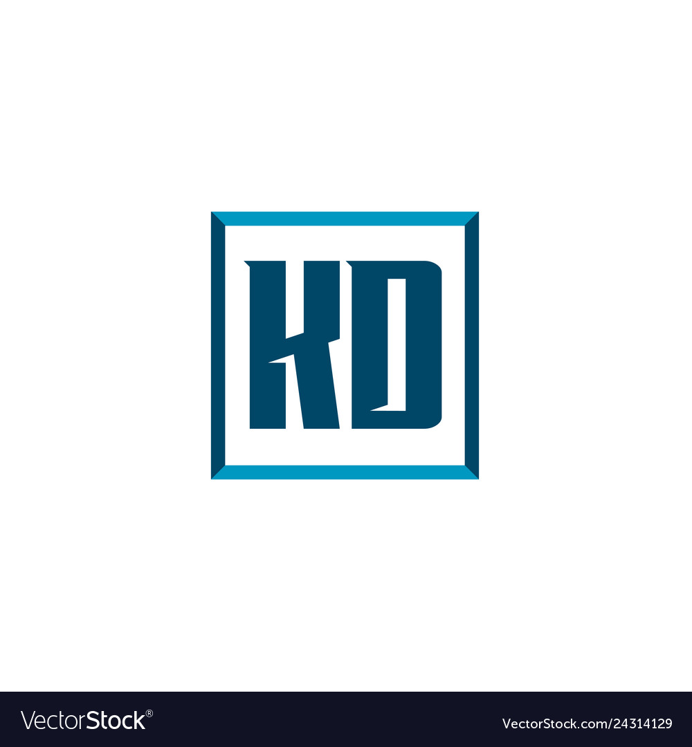 Initial letter logo kd template design