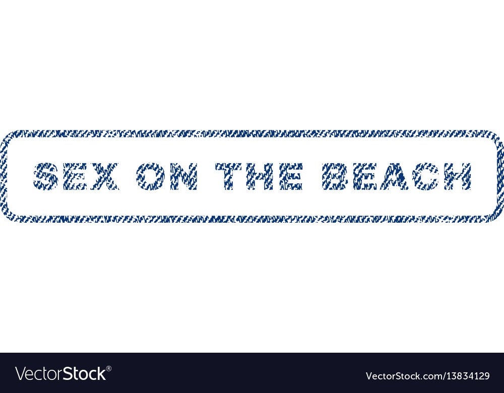 Sex on the beach textile stamp