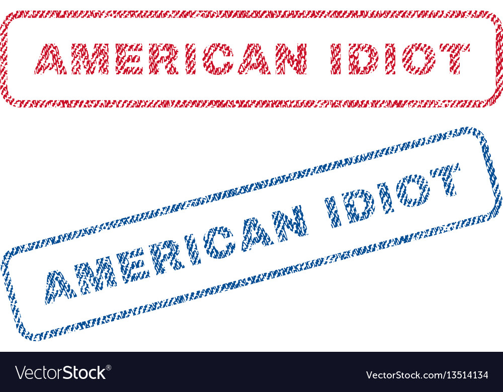 American idiot textile stamps