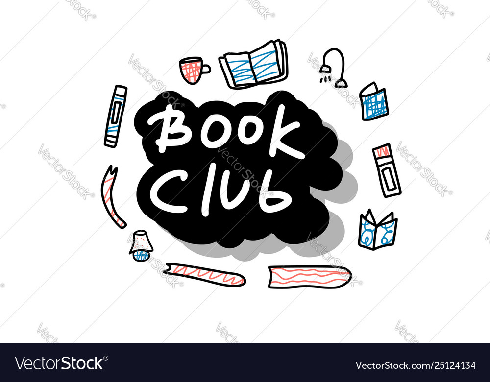 Book concept in doodle style Royalty Free Vector Image