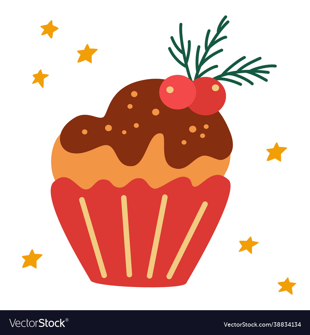 Christmas cupcake cute winter sweet food