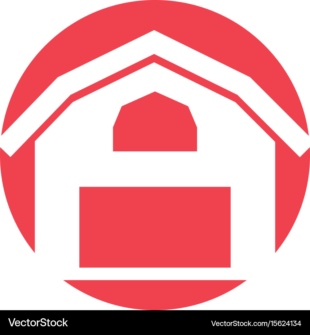 Farm stable building icon Royalty Free Vector Image