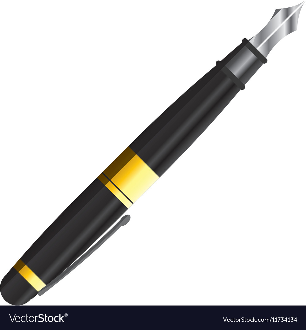 Isolated office pen Royalty Free Vector Image - VectorStock