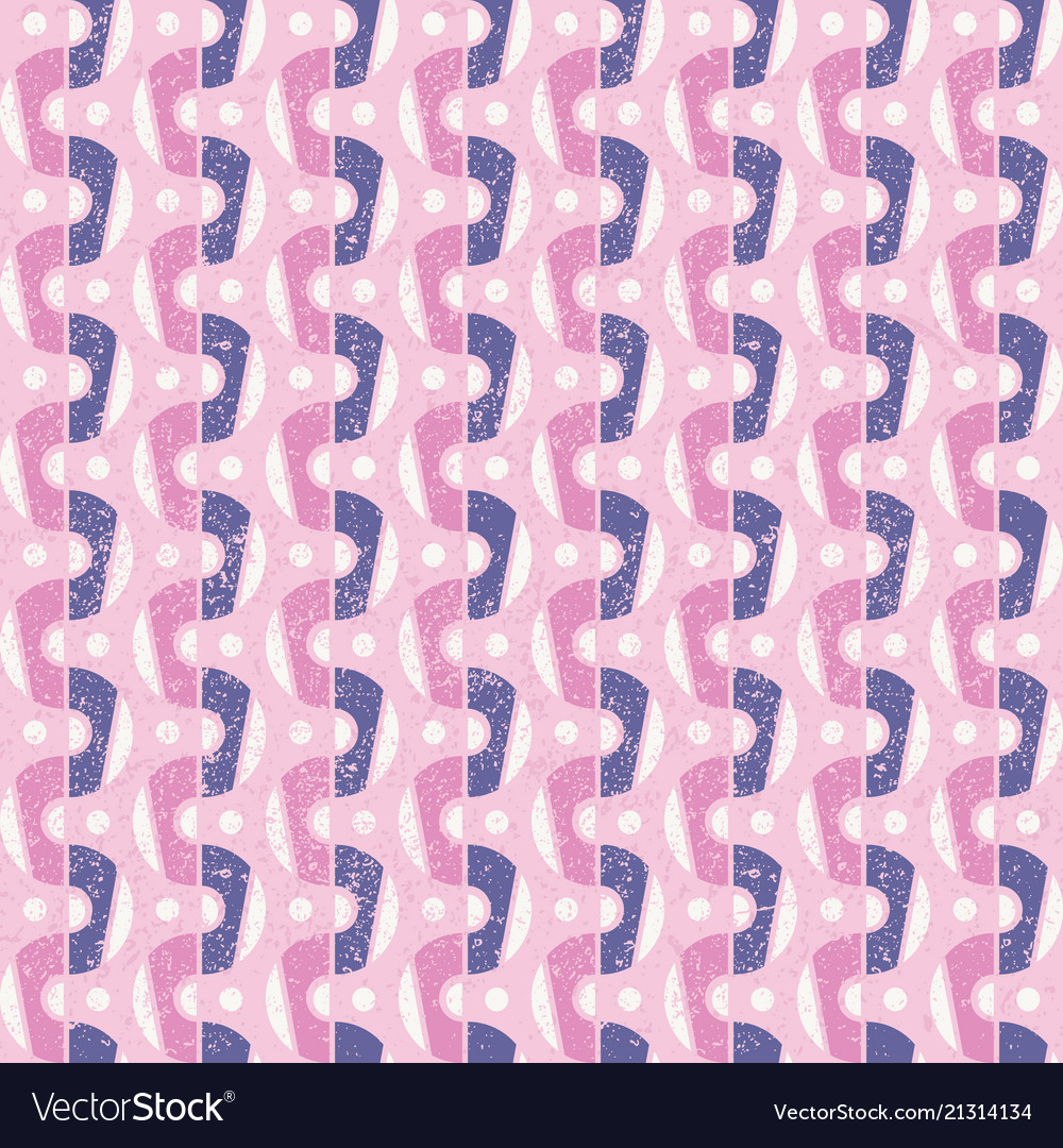 Pink and violet abstract geometric retro pattern