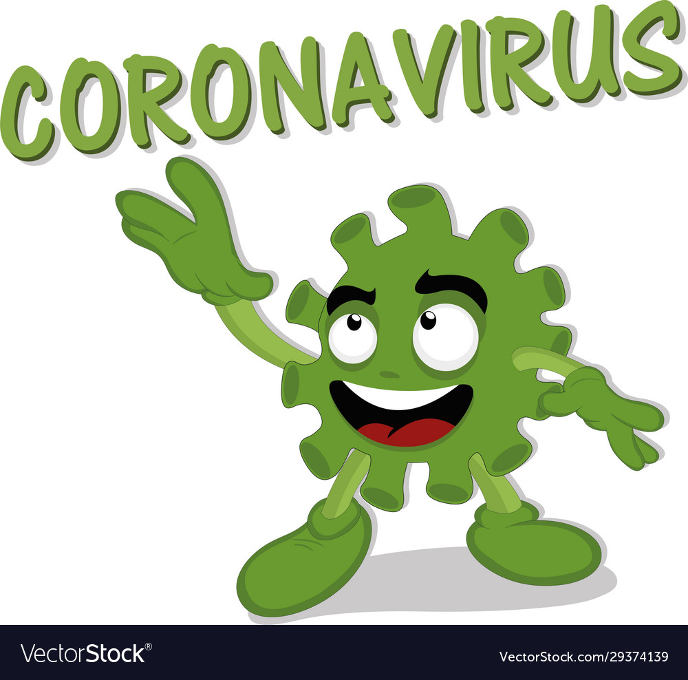 Cartoon coronavirus Royalty Free Vector Image - VectorStock