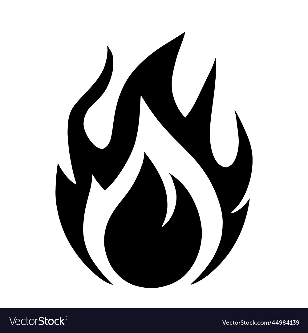 Fire flame icon Royalty Free Vector Image - VectorStock