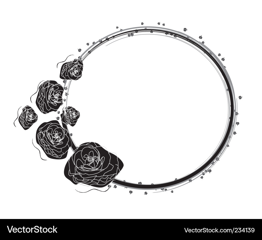 Floral frame Royalty Free Vector Image - VectorStock