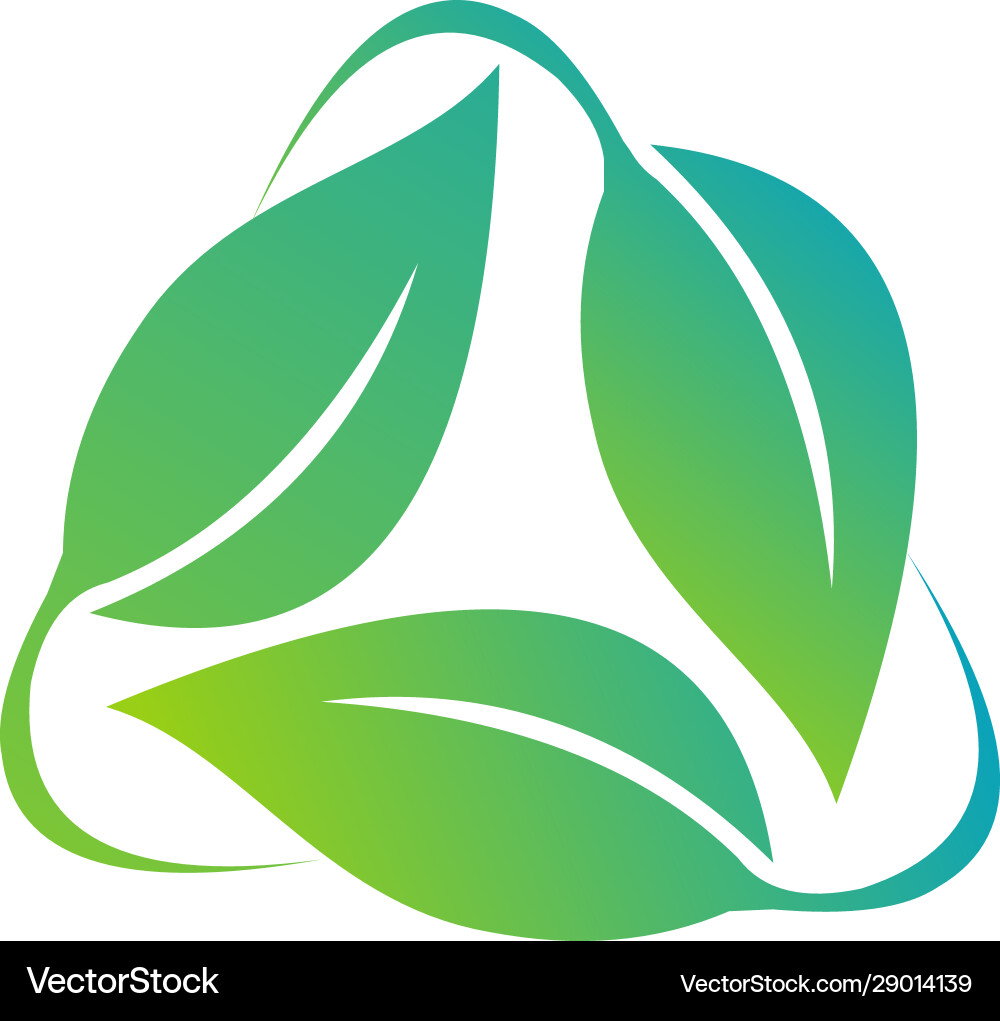 Leaf - nature icon logo Royalty Free Vector Image