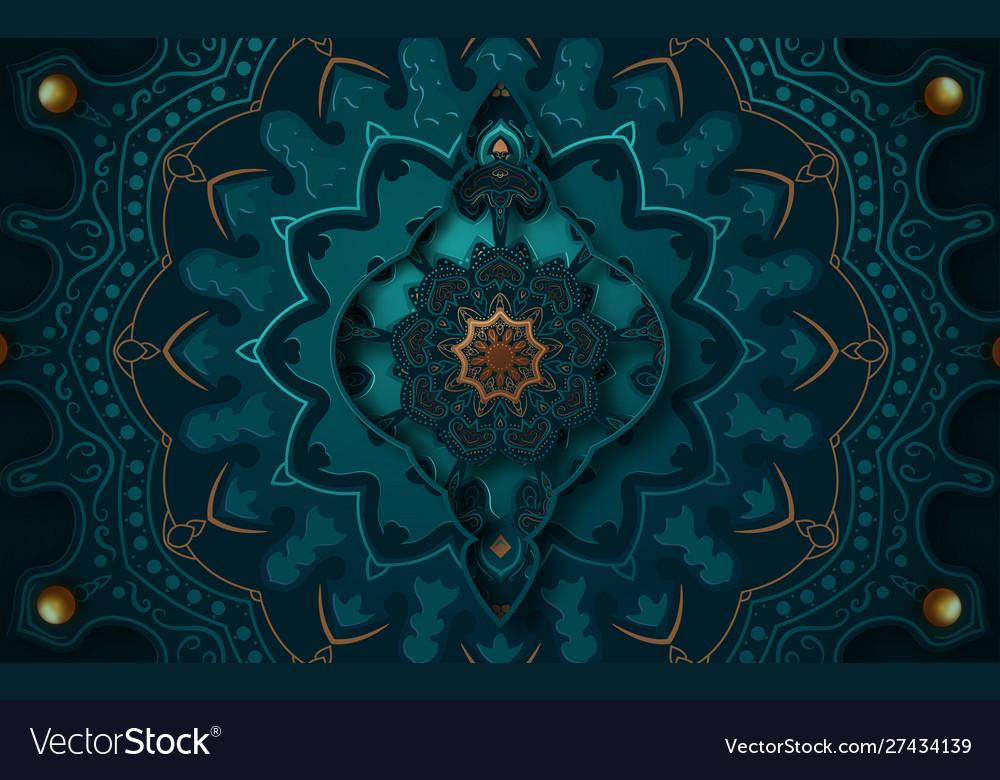 Paper Graphic Islamic Geometric Art Islamic Vector Image