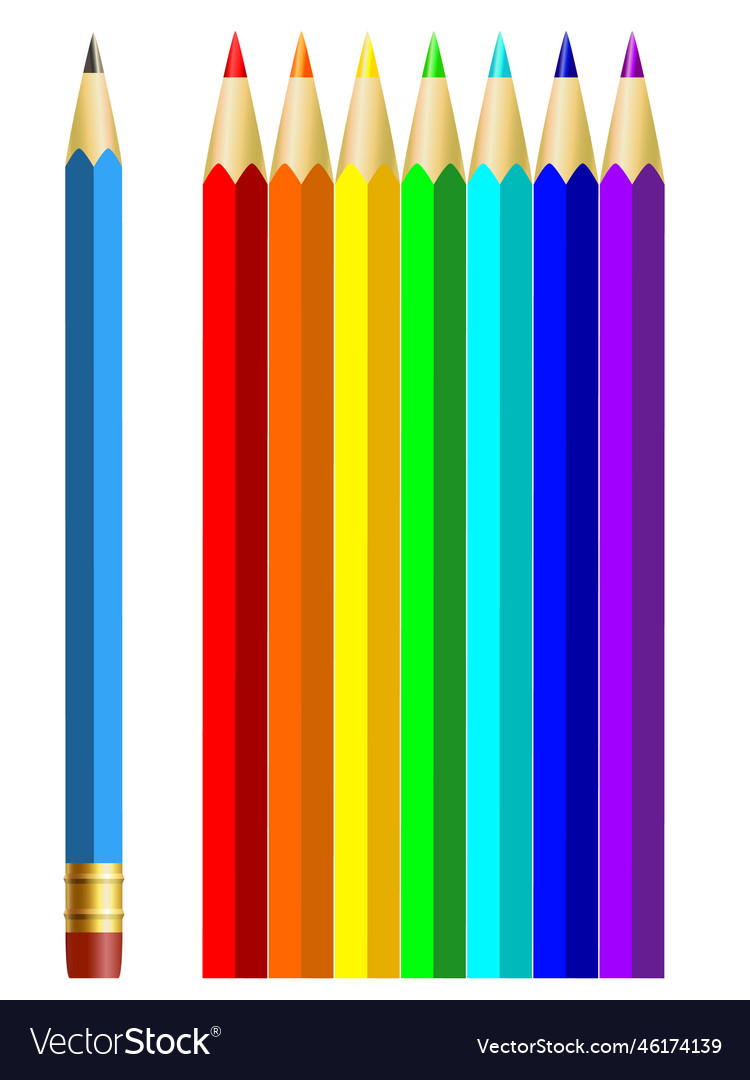 Pencils Royalty Free Vector Image - VectorStock