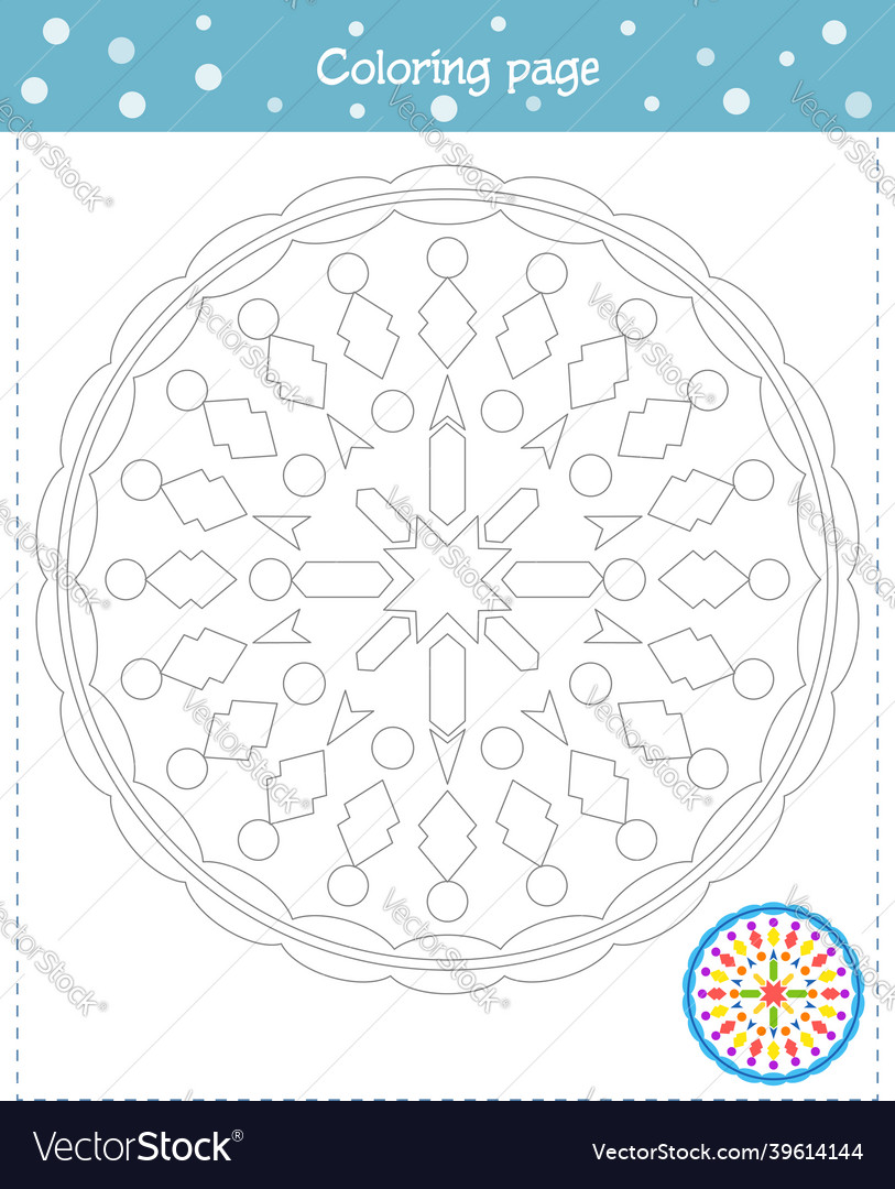 Coloring mandala for children