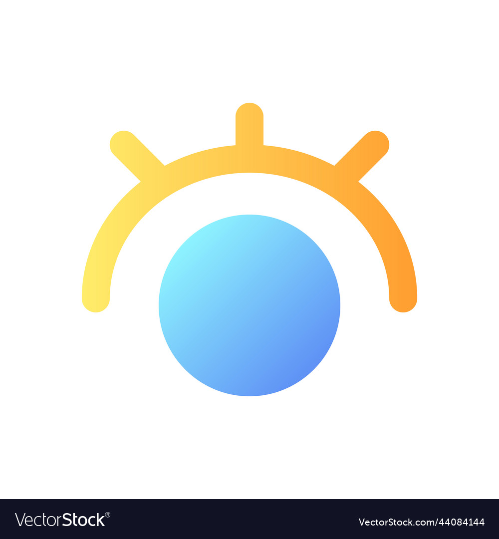 Augenpixel perfekte flache Gradientenfarbe ui icon