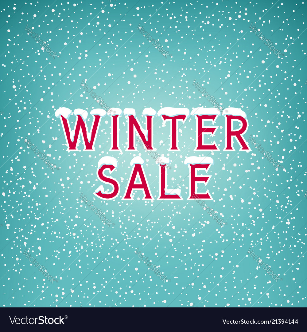 Snow on the letters winter sale