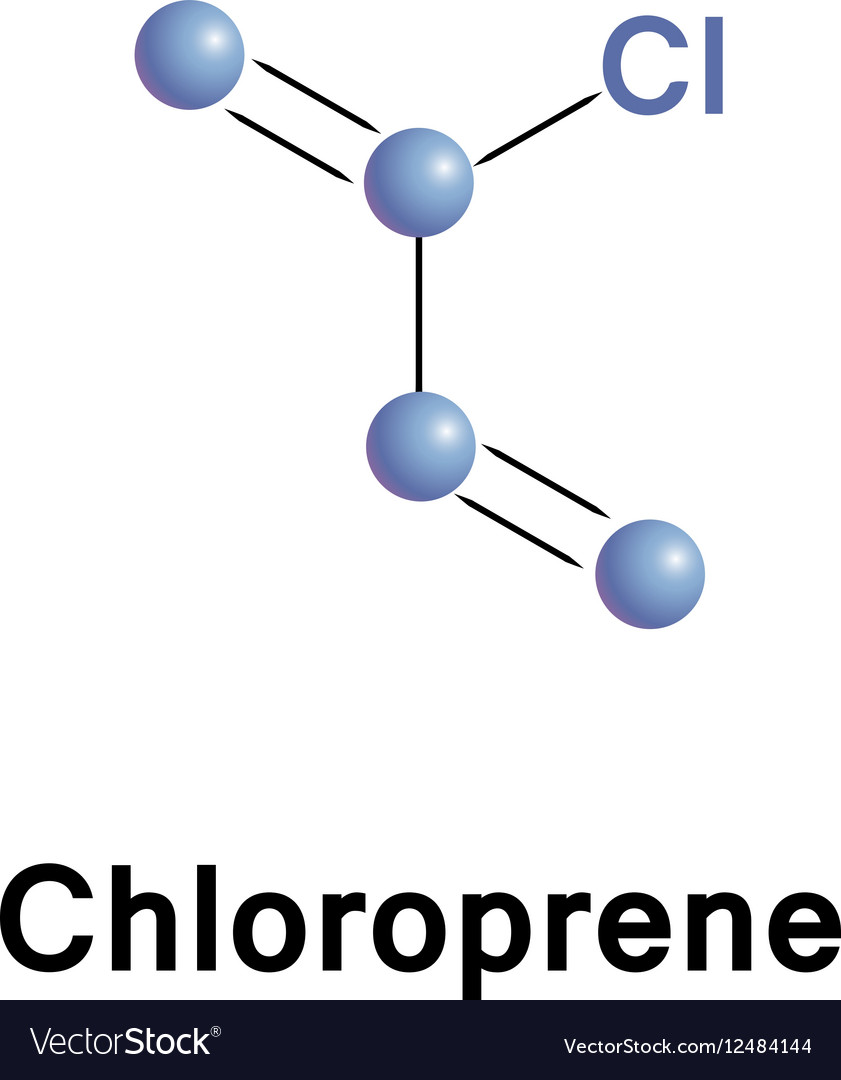 Stylized formula of chloroprene