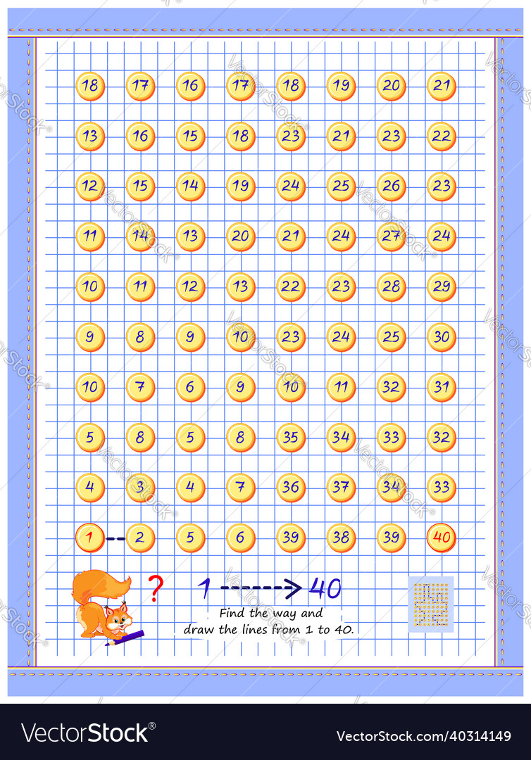 Logic puzzle game with labyrinth for children vector image Logic puzzle game with labyrinth for children