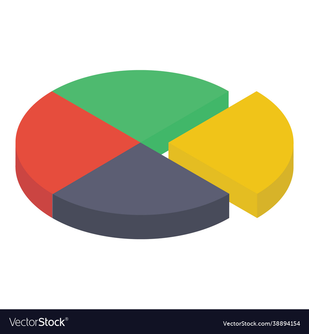 Pie chart Royalty Free Vector Image - VectorStock